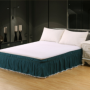 Foreign trade cross-border selling solid color elastic bed skirt ball ball,Processing custom solid color elastic bed skirt/