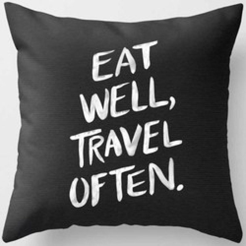 Black Abstract Dark Black Letter Pillowcase, Sofa Coffee Digital Printing Cushion Cover/