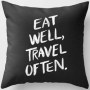 Black Abstract Dark Black Letter Pillowcase, Sofa Coffee Digital Printing Cushion Cover/