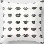 Black Abstract Dark Black Letter Pillowcase, Sofa Coffee Digital Printing Cushion Cover/