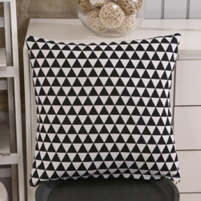 Black Abstract Dark Black Letter Pillowcase, Sofa Coffee Digital Printing Cushion Cover/