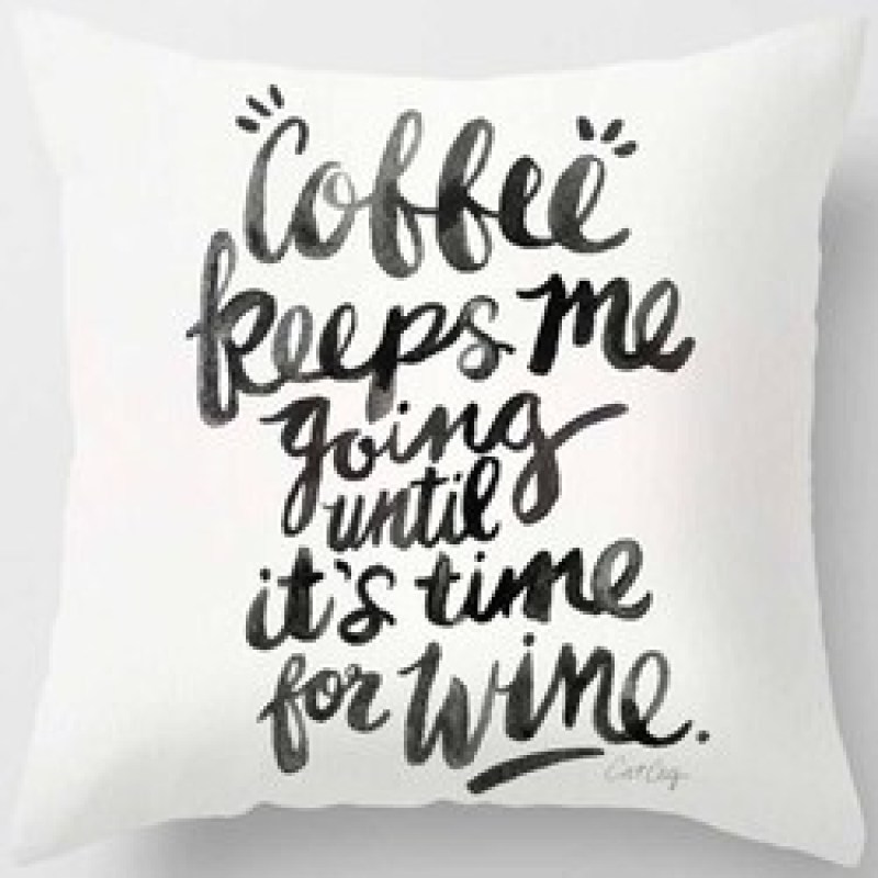 Black Abstract Dark Black Letter Pillowcase, Sofa Coffee Digital Printing Cushion Cover/