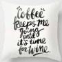 Black Abstract Dark Black Letter Pillowcase, Sofa Coffee Digital Printing Cushion Cover/