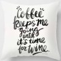Black Abstract Dark Black Letter Pillowcase, Sofa Coffee Digital Printing Cushion Cover/