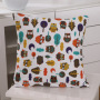 Black Abstract Dark Black Letter Pillowcase, Sofa Coffee Digital Printing Cushion Cover/