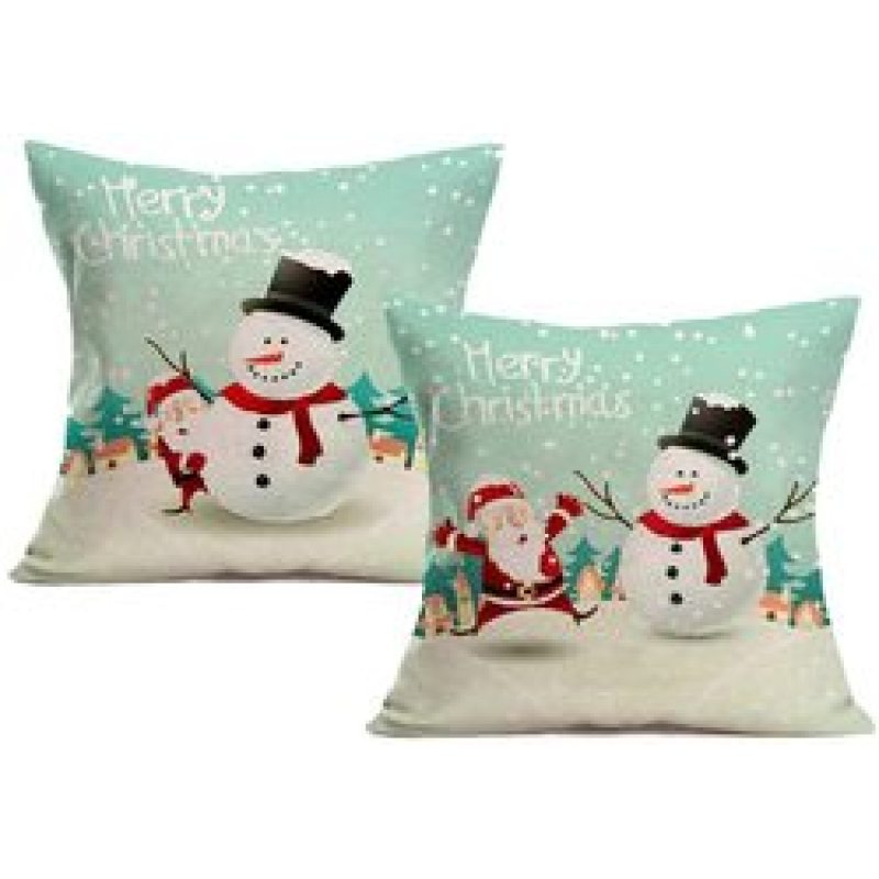 New Retro Style Cotton 2 Pieces Cushion Covers Decorative Home, Printing Sofa Cushion Cover Pack/