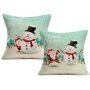 New Retro Style Cotton 2 Pieces Cushion Covers Decorative Home, Printing Sofa Cushion Cover Pack/