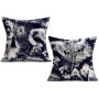 New Retro Style Cotton 2 Pieces Cushion Covers Decorative Home, Printing Sofa Cushion Cover Pack/