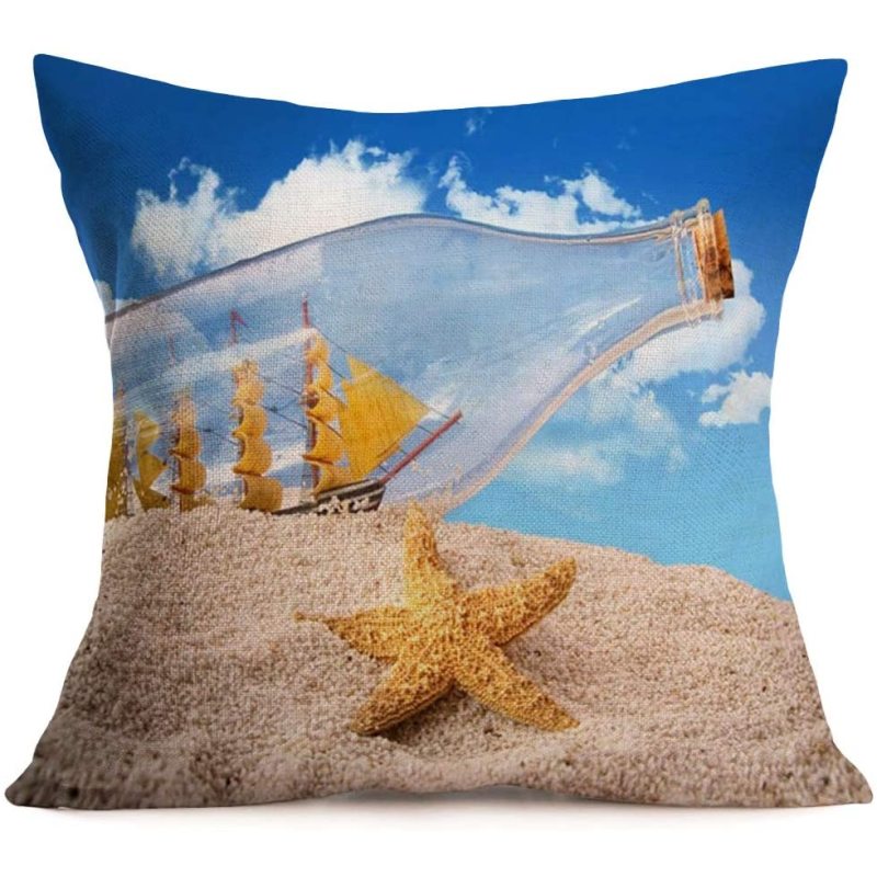 New Retro Style Cotton 2 Pieces Cushion Covers Decorative Home, Printing Sofa Cushion Cover Pack/