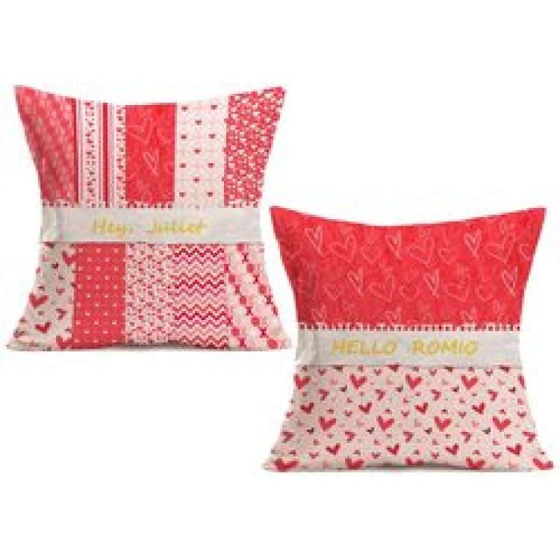 New Retro Style Cotton 2 Pieces Cushion Covers Decorative Home, Printing Sofa Cushion Cover Pack/