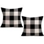 New Retro Style Cotton 2 Pieces Cushion Covers Decorative Home, Printing Sofa Cushion Cover Pack/