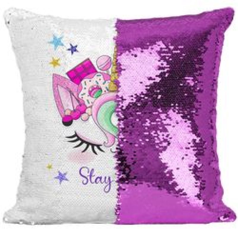 Unicorn Gifts Sequin Throw Pillow Covers Unicorn Room Decor for Girls Bedroom Birthday Decorations Pillow Cover