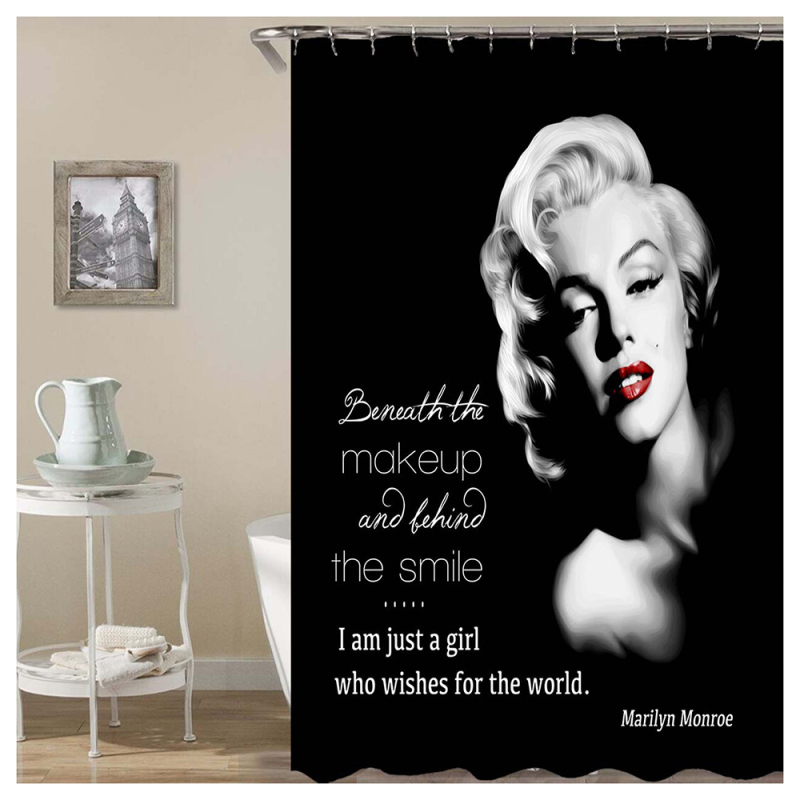 Digital Printed Shower Curtains 90GSM,  Waterproof Shower Curtains /