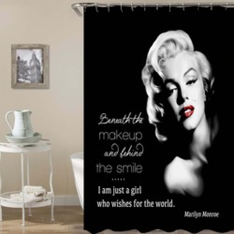 Digital Printed Shower Curtains 90GSM,  Waterproof Shower Curtains /