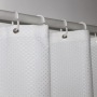 Rideau de douche rouge à motif gaufré, Rideaux de douche gaufrés#