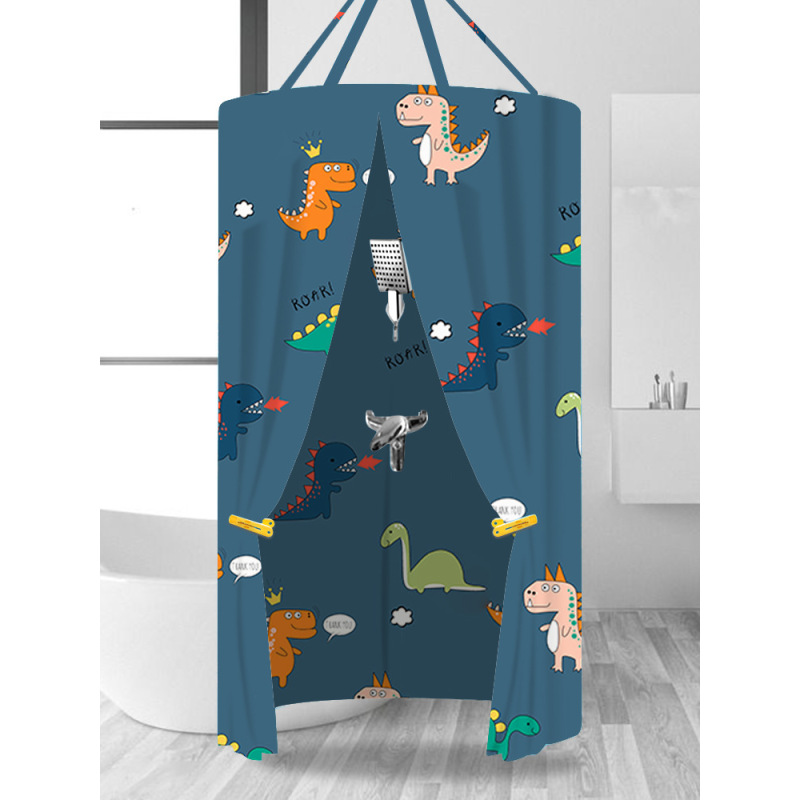 Waterproof and thick zipper bath cover bath tent,Shower curtain warm and cold round baby adult bath tent/