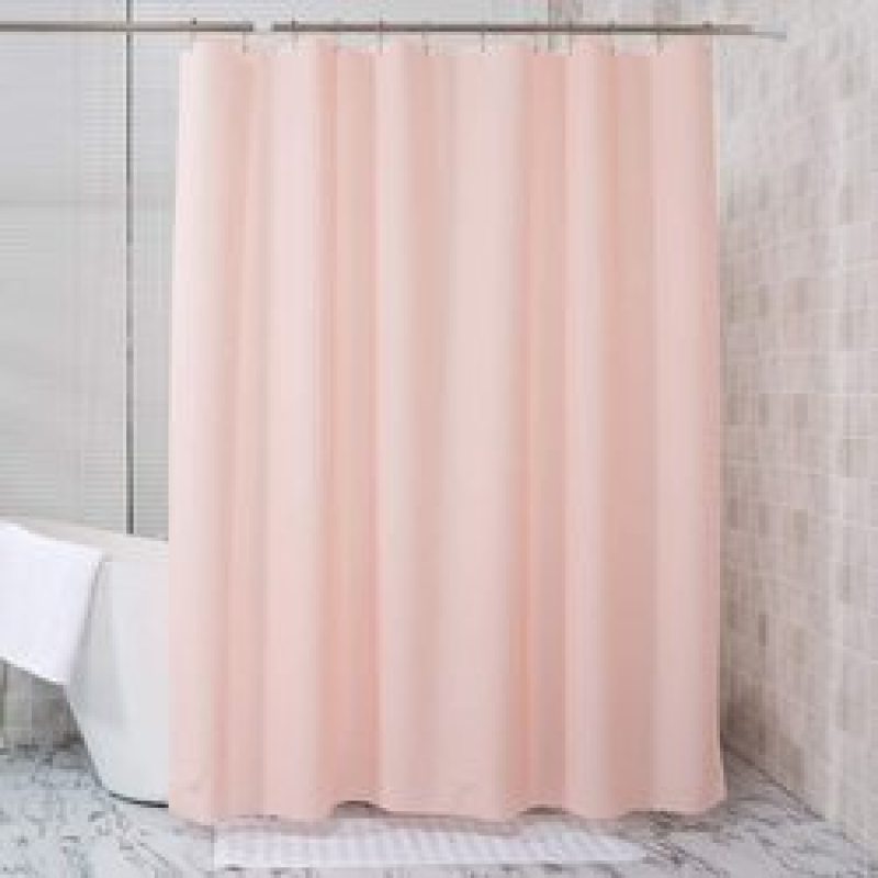 Solid color Shower Curtains Waterproof Thick Solid Bath Curtains For Bathroom Bathtub Large Wide Bathing Cover 12 Hooks#