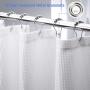 Waffle Shower Curtain, Heavy Duty Fabric Shower Curtains With Waffle Weave Hotel Quality Bathroom Shower Curtains#