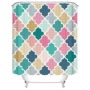European Flame Retardant Water Proof Shower Curtain Fabric, Custom Printed Wholesale Print Cortinas Ducha/