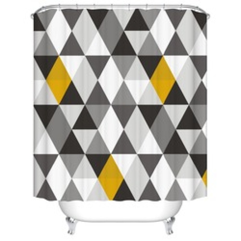European Flame Retardant Water Proof Shower Curtain Fabric, Custom Printed Wholesale Print Cortinas Ducha/