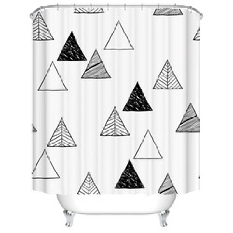 European Flame Retardant Water Proof Shower Curtain Fabric, Custom Printed Wholesale Print Cortinas Ducha/