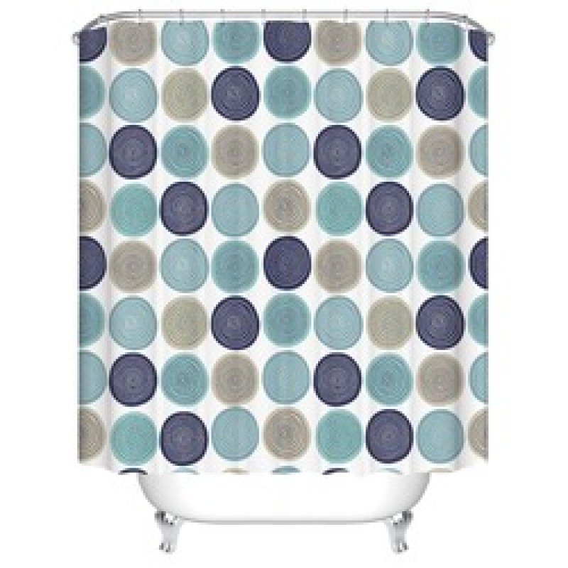 European Flame Retardant Water Proof Shower Curtain Fabric, Custom Printed Wholesale Print Cortinas Ducha/