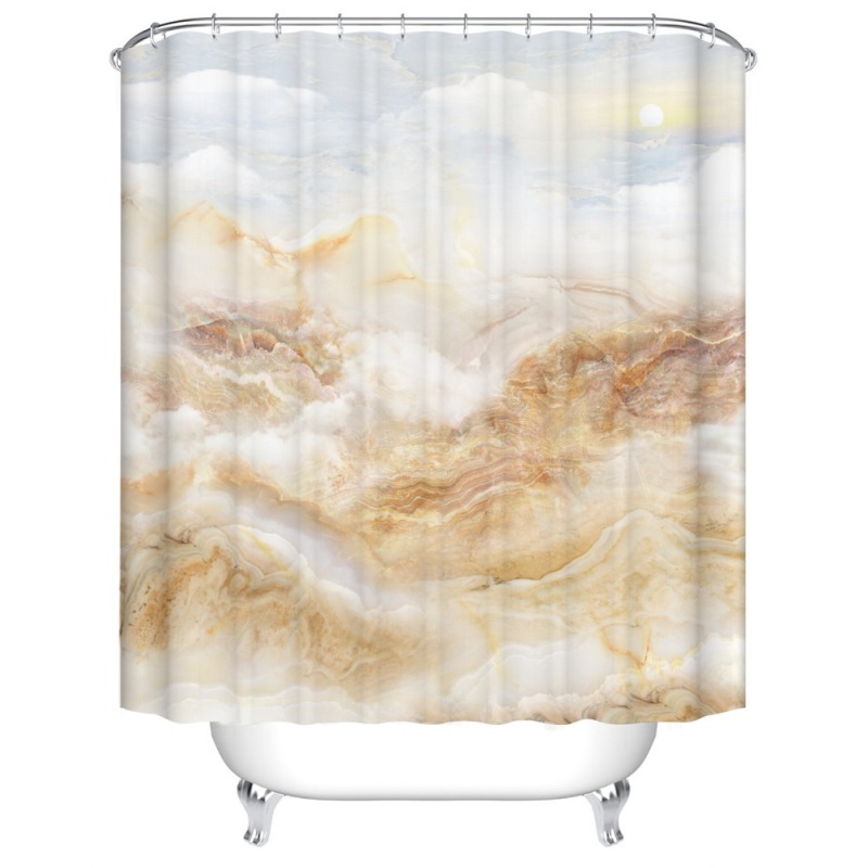 European Flame Retardant Water Proof Shower Curtain Fabric, Custom Printed Wholesale Print Cortinas Ducha/