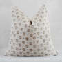 2023 New Design Beige Floral Printed Pillow Case Cushion Cover For Living Room
