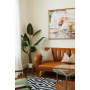 2023 New Design Beige Floral Printed Pillow Case Cushion Cover For Living Room