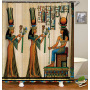 african print shower curtains for bathroom, Afro Girl Shower Curtain Sets with Non-Slip Rugs,  Ancient Egyptian Shower Curtain//