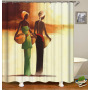 african print shower curtains for bathroom, Afro Girl Shower Curtain Sets with Non-Slip Rugs,  Ancient Egyptian Shower Curtain//