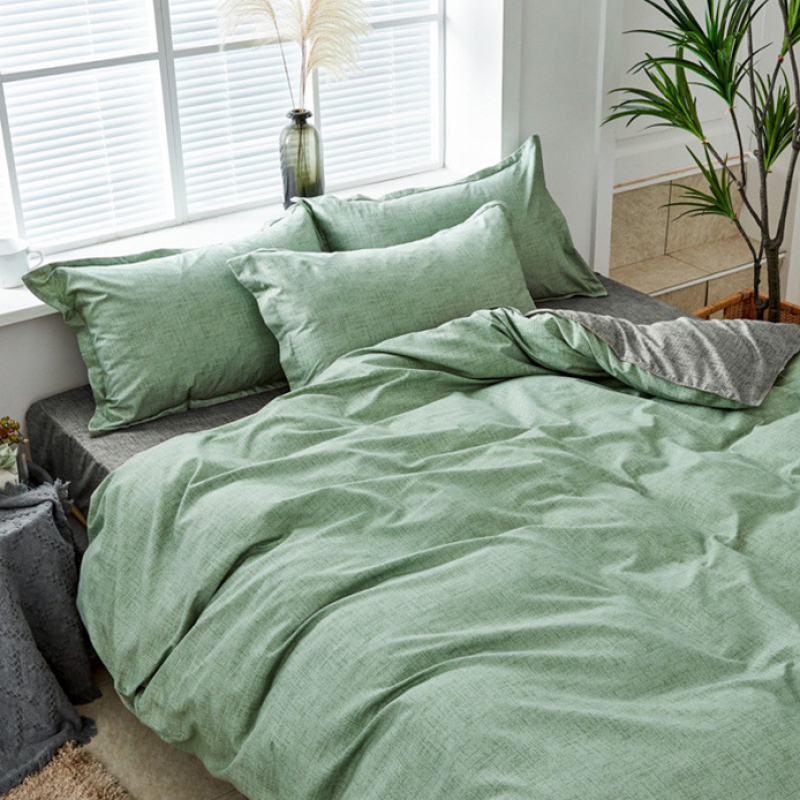 Single Dormitory Printed Comforter Set, Bed Sheet Cotton Set Bedding Set/