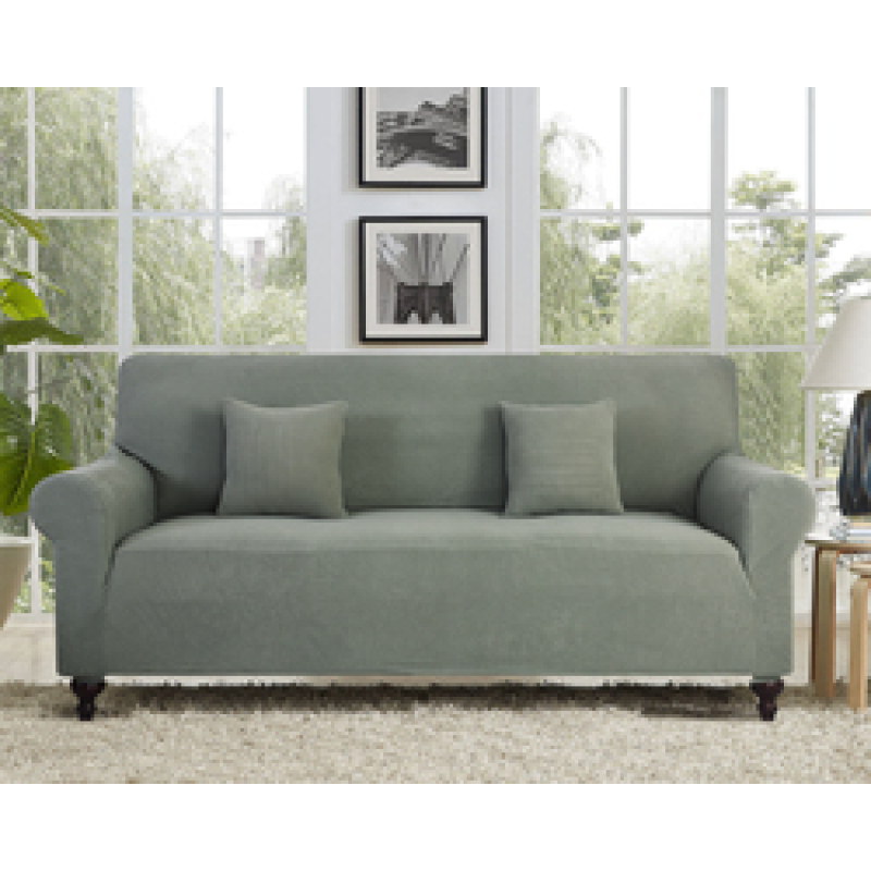 Wholesale 1/2/3/4 Seater Knitted Corn Kernel Regular Sofa Cover, High Quality Bedroom Solid Sectional Elastic Sofa Cover/
