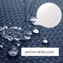 72 Inches Thick Waffle Weave Shower Curtain, Waterproof Bathroom Curtain with Tassel$