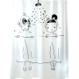 Bathroom Shower Curtain Cartoon Waterproof Suit, Style Japanese Cartoon Boy Girl/