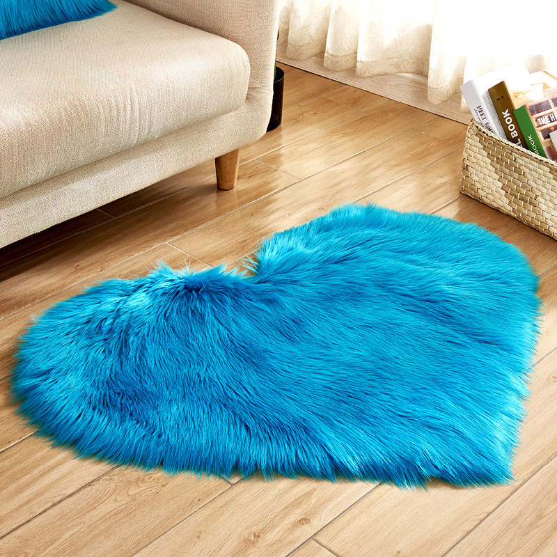 Plush Round Carpet Flocked Window Wool Mat, Flooring Background Blanket Multicolor$