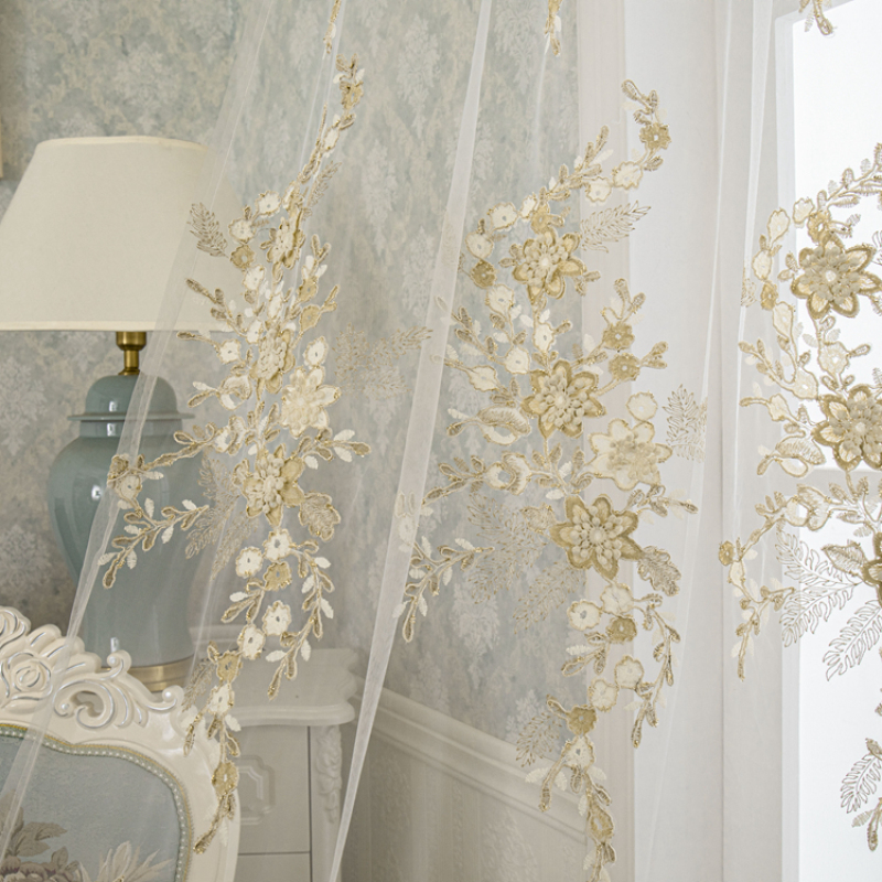 home textile sheer curtains white cortina cocina, European home accessories pakistan designs style window voilage et rideaux