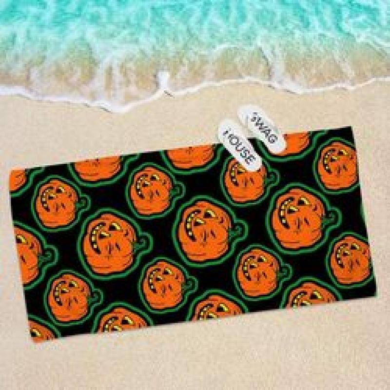 2022 New Microfiber BeachTowel, Sand Free Plus Size Halloween Printed Bath Towel#