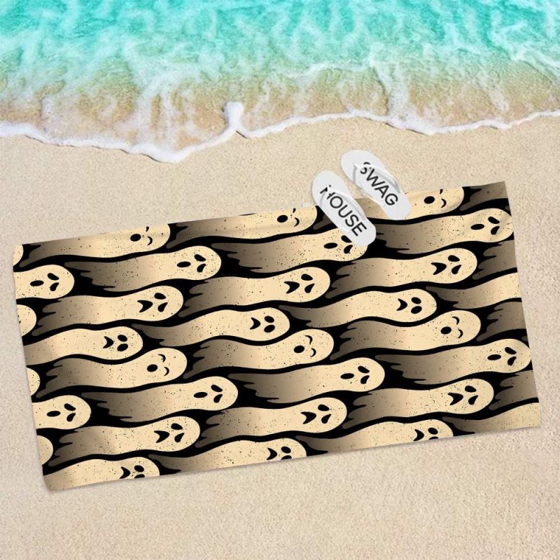 2022 New Microfiber BeachTowel, Sand Free Plus Size Halloween Printed Bath Towel#