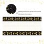 New Products Black Gold Happy 30th Birthday 100% PE 137*274cm Rectangular Plastic Tablecloth for Party Decorations
