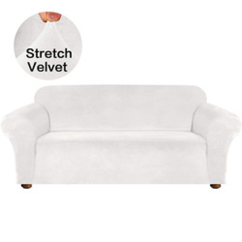 Custom Made Elastic Stretch Couch Cover, Latest Design Velvet Cover For Sofa/