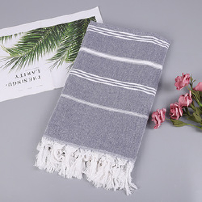 AZ Hot Sale Tassel Turkish Beach Towel, Quality Soft Feel Cotton Beach Towels for Travel#