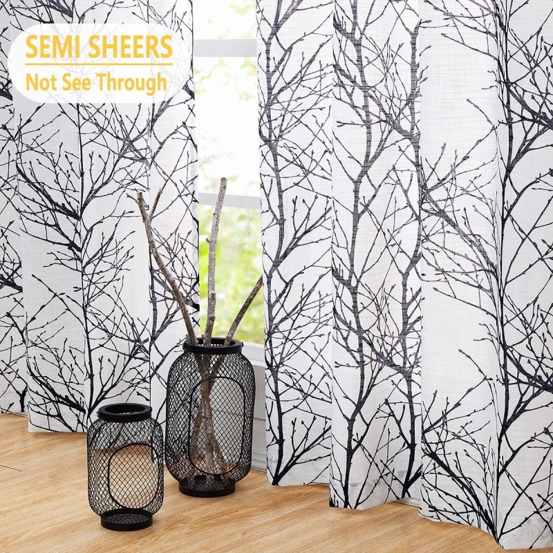 Printed translucent curtains are suitable for living room and bedroom,Plans to customize High-end printed breathable curtains/