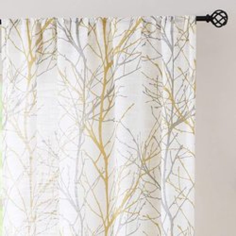 Printed translucent curtains are suitable for living room and bedroom,Plans to customize High-end printed breathable curtains/