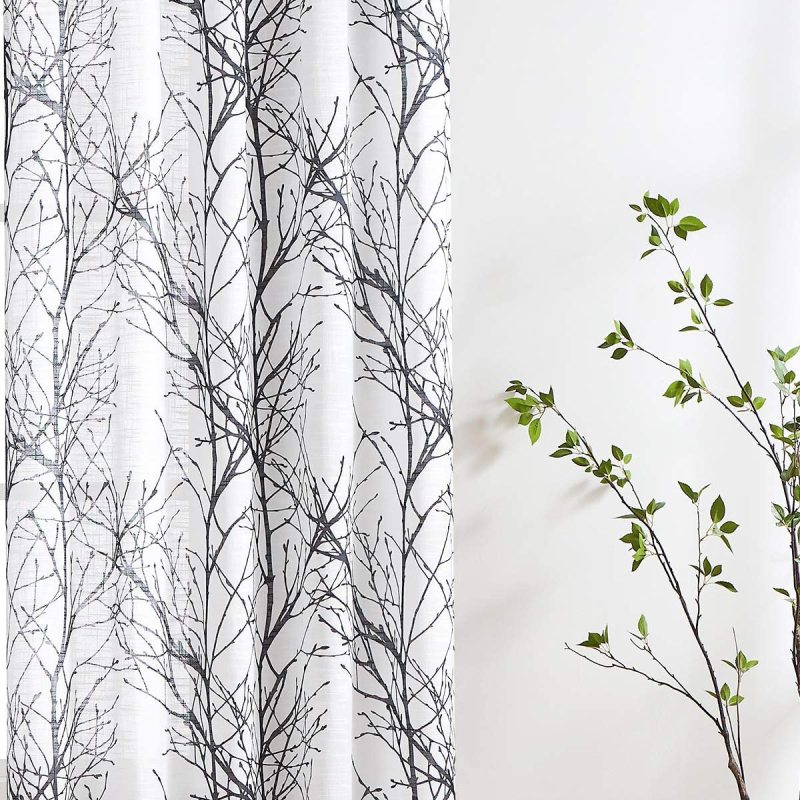 Printed translucent curtains are suitable for living room and bedroom,Plans to customize High-end printed breathable curtains/