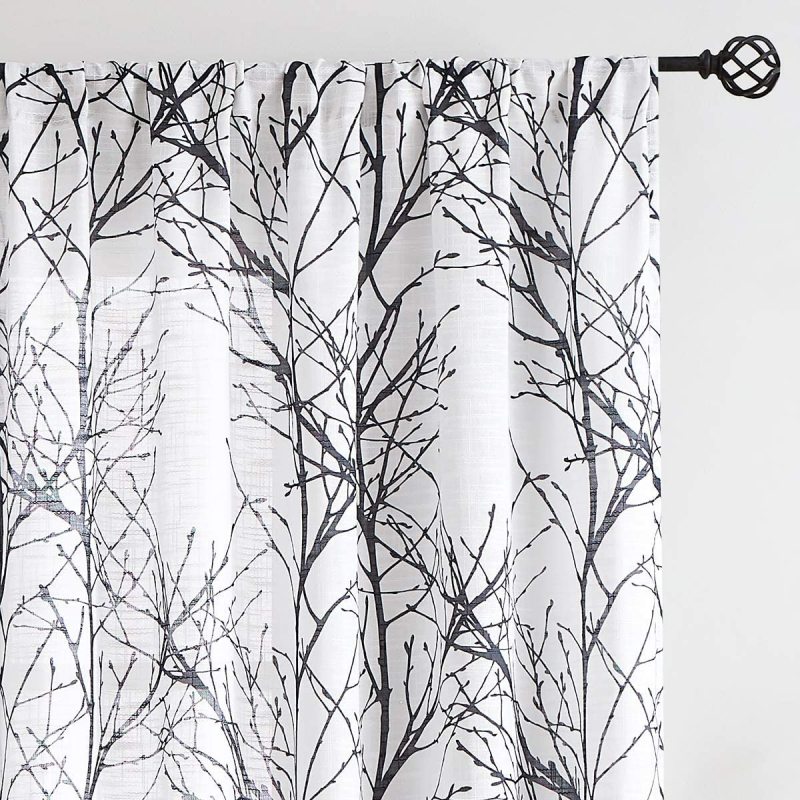 Printed translucent curtains are suitable for living room and bedroom,Plans to customize High-end printed breathable curtains/