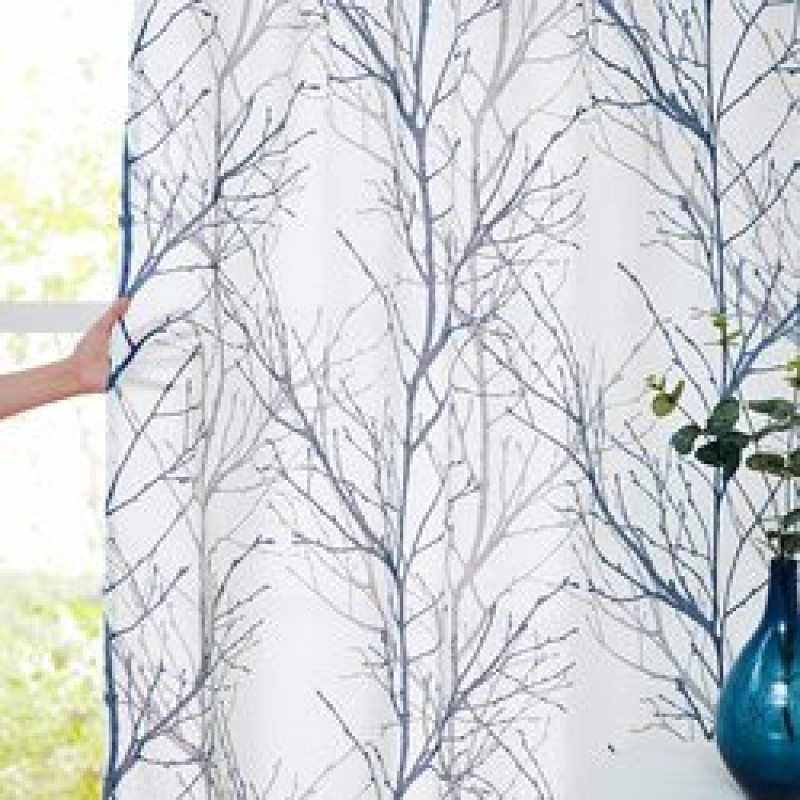 Printed translucent curtains are suitable for living room and bedroom,Plans to customize High-end printed breathable curtains/