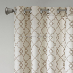 wholesale custom new design design pvc window panel embroidered curtain