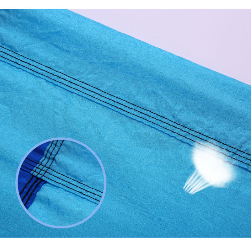 Nylon outdoor tear-proof anti-rollover camping 210T parachute cloth hammock Comes with two 8cm iron hooks nylon rope storage bag