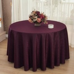 Wholesale hotel meeting wedding banquet household popular jacquard round tablecloth thanksgiving 120 round polyester tablecloth/
